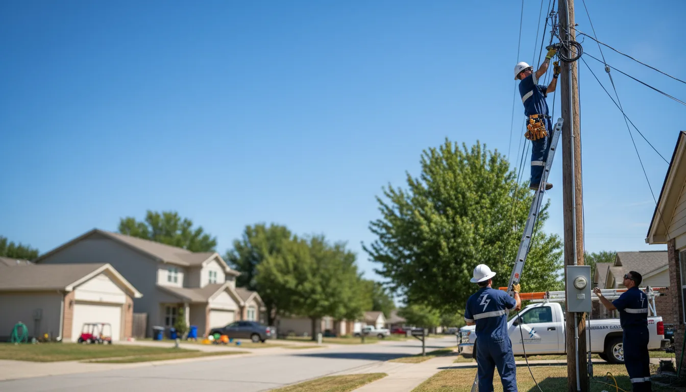 Residential electrician providing installation services in Rock Falls, IA